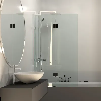 Шторка для ванної WS 3 Чорна 900 мм. в магазині St-Lviv Шторка для ванної WS 3 Чорна 900 мм. в магазині St-Lviv