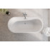 Ванна акрилова вільностояча ZIVA 160х75 з білим постаментом, з сифоном клік-клак хром з тонким переливом Ванна акрилова вільностояча ZIVA 160х75 з білим постаментом, з сифоном клік-клак хром з тонким переливом