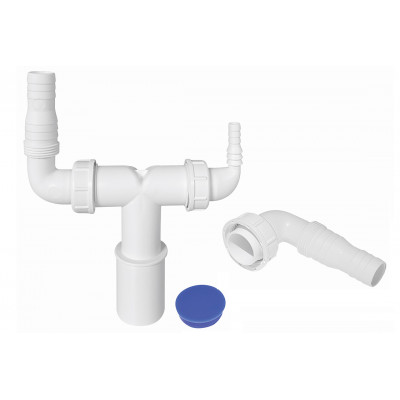 Підключення до пральної та сушильної машини 32/40 мм із заглушкою, WMVT-3240PL