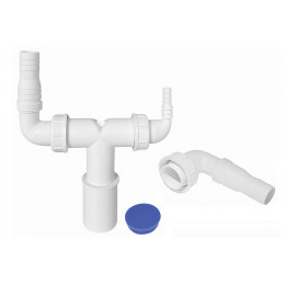 Підключення до пральної та сушильної машини 32/40 мм із заглушкою, WMVT-3240PL Підключення до пральної та сушильної машини 32/40 мм із заглушкою, WMVT-3240PL