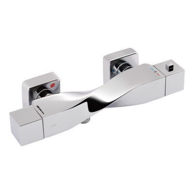 Змішувач для душу Zkrouceny, Chrome термостатичний QTZKR40T105C Chrome Qtap