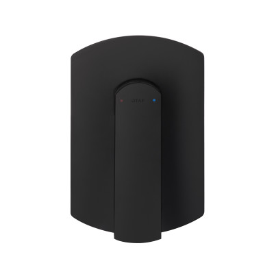 Змішувач для душу Slavonice, Matt Black (k35) прихованого монтажу QTSLA267BLM45903 Qtap