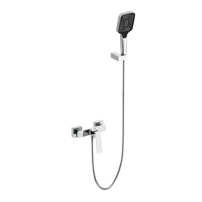 Змішувач для душу Capricorn, Chrome (k35) з душовим гарнітуром QTCAP4060102C48221 Qtap