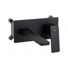 Змішувач для раковини прихованого монтажу Gemini, Matt Black (k35) QTGEM273BLM45694 Qtap