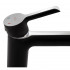 Змішувач для раковини низький Grand, Chrome/Black (k35) QTGRABCR001F Qtap