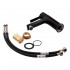 Змішувач для раковини низький Grand, Chrome/Black (k35) QTGRABCR001F Qtap