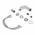 Змішувач для раковини низький Presto, Chrome/White (k35) QTPRE270CRW45576 Qtap