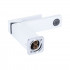 Змішувач для раковини низький Gemini, Chrome/White (k35) QTGEM270CRW45675 Qtap