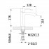 Змішувач для раковини низький Swan Cascada, Chrome/White (k35) QTSWA270CRW45568 Qtap
