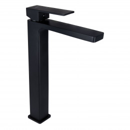 Змішувач для раковини високий Gemini, Matt Black (k35) QTGEM269BLM45678 Qtap