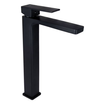Змішувач для раковини високий Gemini, Matt Black (k35) QTGEM269BLM45678 Qtap