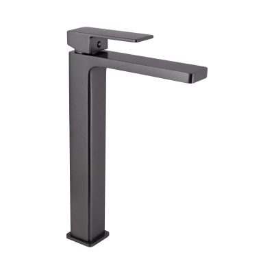 Змішувач для раковини високий Gemini, Gunmetal Black (k35) PVDQTGEM269GMB45680 Qtap