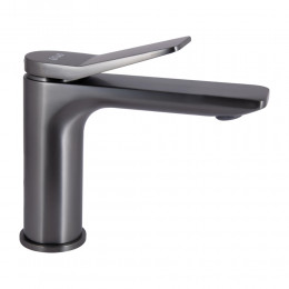 Змішувач для раковини низький Presto, Graphite (k35) QTPRE270GRP45581 Qtap