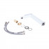 Змішувач для раковини високий Gemini, Chrome/White (k35) QTGEM269CRW45679 Qtap