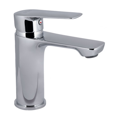 Змішувач для раковини низький Leo New, Chrome (k35) QTLEO270CRM45561 Qtap