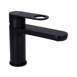 Змішувач для раковини низький Jay, Matt Black (k35) QTJAY270BLM45545 Qtap
