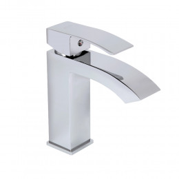 Змішувач для раковини низький Swan Cascada, Chrome (k35) QTSWA270CRM45564 Qtap