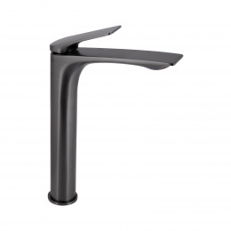 Змішувач для раковини високий Vlasta New, Gunmetal Black PVD (k35) QTVLA269GMB45653 Qtap