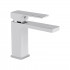 Змішувач для раковини Gemini, Chrome/White (k35) з гігієнічним душем QTGEM272CRW45691 Qtap