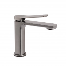 Змішувач для раковини низький Slavonice, Gunmetal Black PVD (k35) QTSLA270GMB45924 Qtap