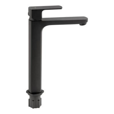 Змішувач для раковини високий Lipno, Matt Black (k35) QTLIPNO1023H101CB Qtap