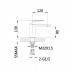 Змішувач для раковини низький Jay, Chrome/White (k35) QTJAY270CRW45551 Qtap