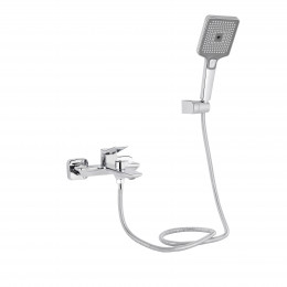 Змішувач для ванни Presto, Chrome (k35) з душовим гарнітуром QTPRE259CRM45574 Qtap