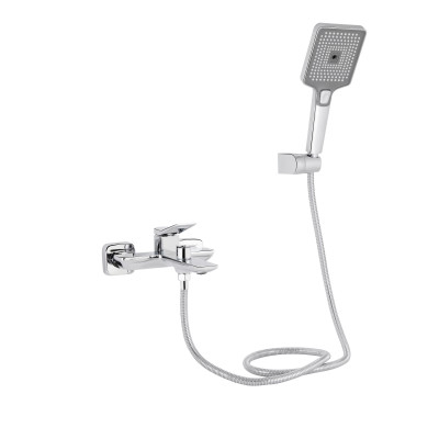 Змішувач для ванни Presto, Chrome (k35) з душовим гарнітуром QTPRE259CRM45574 Qtap