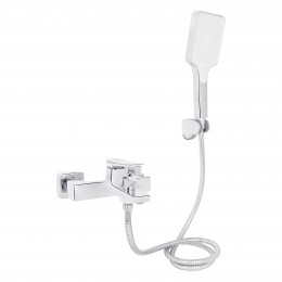 Змішувач для ванни Nando, Chrome (k35) з душовим гарнітуром QTNAN259CRM48651 Qtap