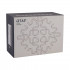 Змішувач для ванни Gemini, Chrome/White (k35) з душовим гарнітуром QTGEM259CRW45683 Qtap