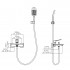 Змішувач для ванни Capricorn, Chrome (k35) з душовим гарнітуром QTCAP3060102C48222 Qtap