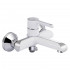 Змішувач для ванни Grand, Chrome/White (k35) з душовим гарнітуром QTGRAWCR006 Qtap