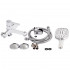Змішувач для ванни Grand, Chrome/White (k35) з душовим гарнітуром QTGRAWCR006 Qtap