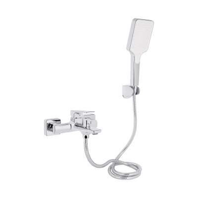 Змішувач для ванни Crow, Chrome (k35) з душовим гарнітуром QTCRO259CRM48646 Qtap Змішувач для ванни Crow, Chrome (k35) з душовим гарнітуром QTCRO259CRM48646 Qtap