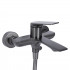 Змішувач для ванни Vlasta New, Gunmetal Black PVD (k35) з душовим гарнітуром QTVLA259GMB45643 Qtap