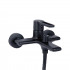 Змішувач для ванни Taurus, Matt Black (k35) з душовим гарнітуром QTTAU259BLM45662 Qtap