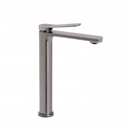 Qtap Slavonice Смеситель для раковины высокий QTSLA269GMB45925 Gunmetal Black PVD