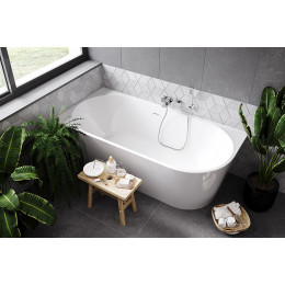 Ванна акрилова ZOYA 170х80 ліва з сифоном клік-клак хром Ванна акрилова ZOYA 170х80 ліва з сифоном клік-клак хром