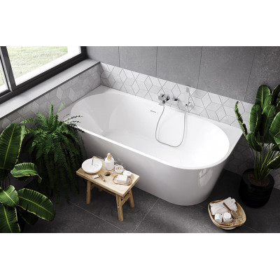 Ванна акрилова ZOYA 170х80 ліва з сифоном клік-клак чорний Ванна акрилова ZOYA 170х80 ліва з сифоном клік-клак чорний